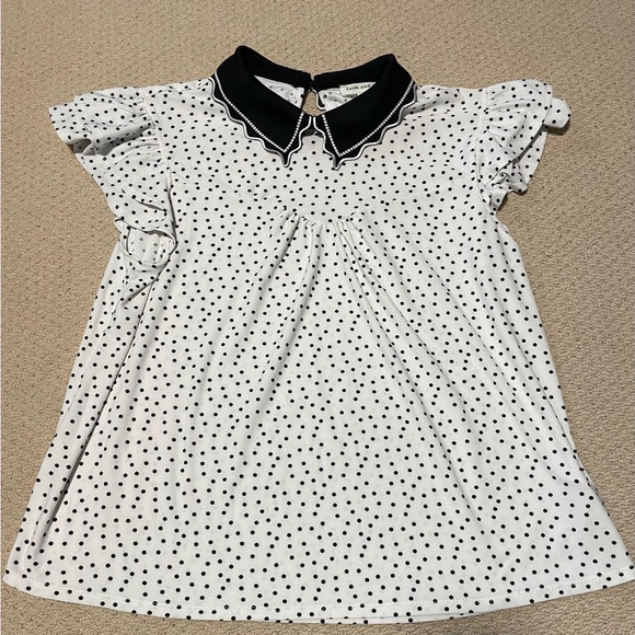 White with black polka dot shirt (size large) - Picture 4 of 4